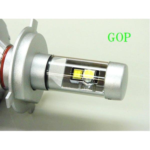 GOP☆ファンレス LED H4 ヘッドライト マルチ リフレクター○0001○φ