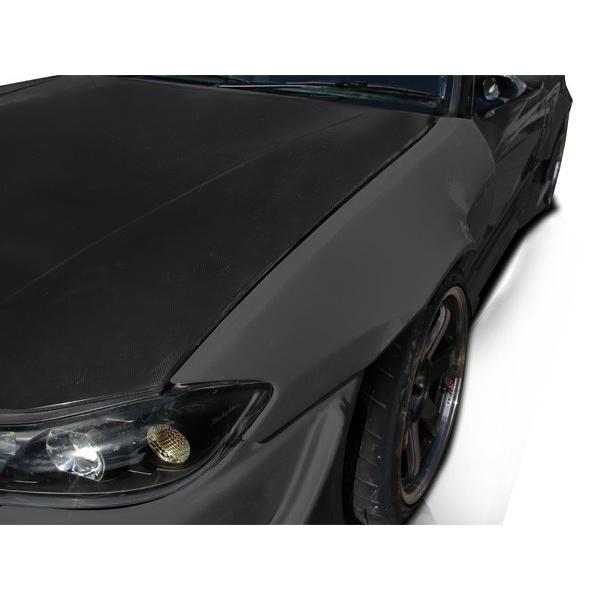 シルビア S15 フロントフェンダー 前期 後期 エアロ FRP 未塗装 社外品 