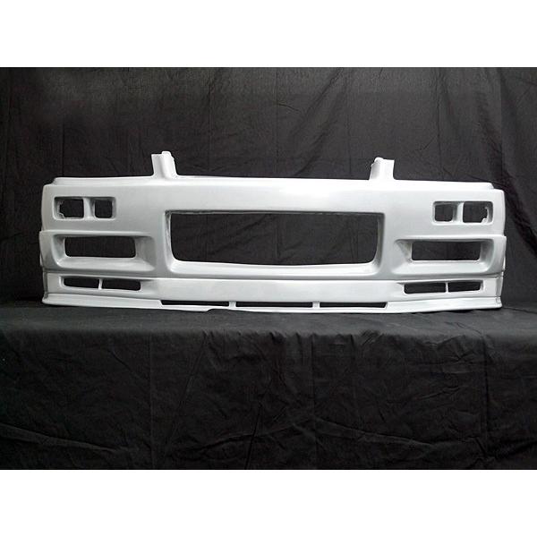 R34 スカイライン　4ドア用　Rタイプ　フロント　サイド　リアハーフ　セット スカイライン ER34 フロントバンパー エアロ FRP 2ドア 4ドア