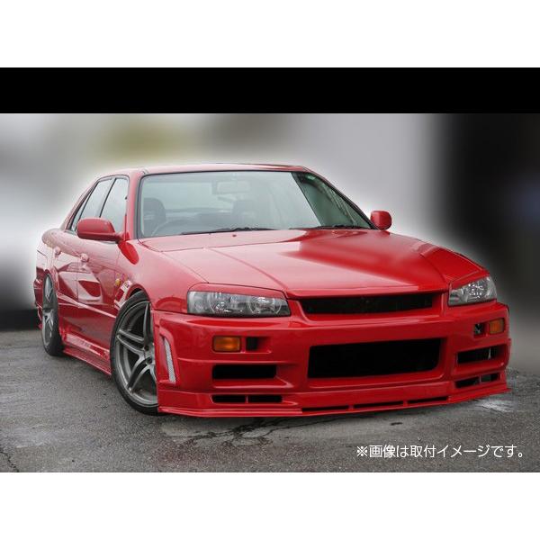 スカイライン ER34 4ドア用 エアロセット エアロ FRP 未塗装 社外品 SKYLINE 日産 ニッサン NISSAN｜customland2｜02