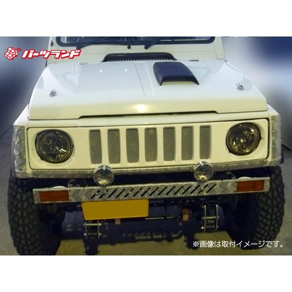 ジムニー フロントグリル FRP 未塗装 社外品 JIMNY スズキ SUZUKI エアロ｜customland3｜03