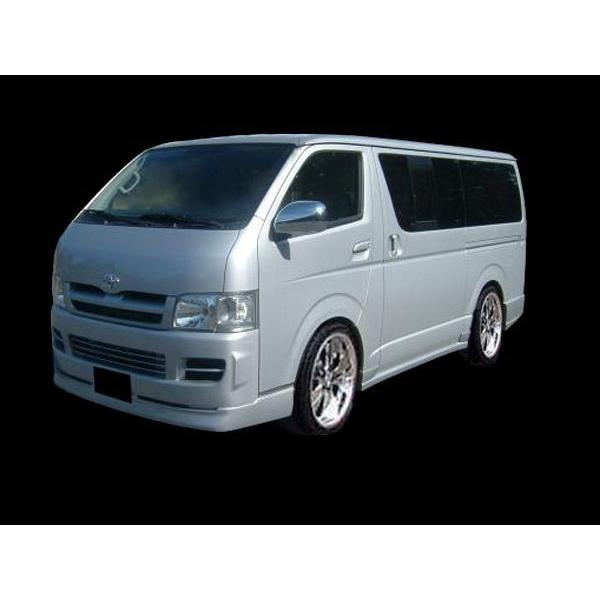 ハイエース 標準 ナロー TRH200 KDH200 エアロセット 前期 中期 H16/8〜H22/7 FRP 未塗装 HIACE トヨタ TOYOTA エアロ 1型 2型
