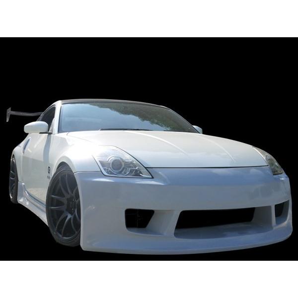 フェアレディZ33 フロントバンパー エアロ 社外品 未塗装 フェアレディZ Z33 フロントバンパー 前期 後期 エアロ FRP 未塗装