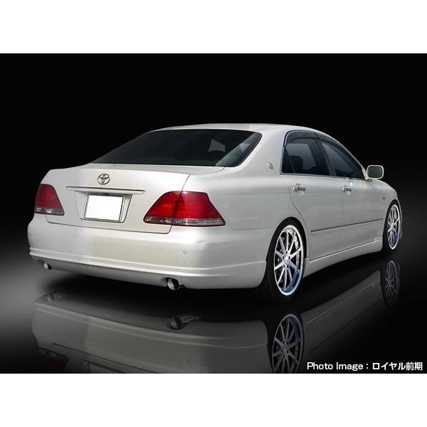 クラウン アスリート GRS18 リアハーフ 後期 エアロ 未塗装 社外品