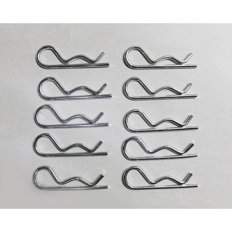 CL3099 ベータピン φ10 シャフト向け 10個セット メッキ仕上げ βピン