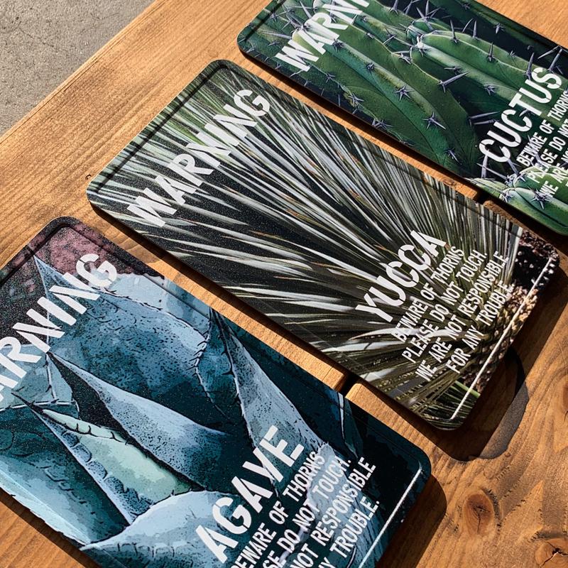 ガーデンサインプレート ドライガーデン 23cm＊12.5cm WARNING AGAVE |  | 02