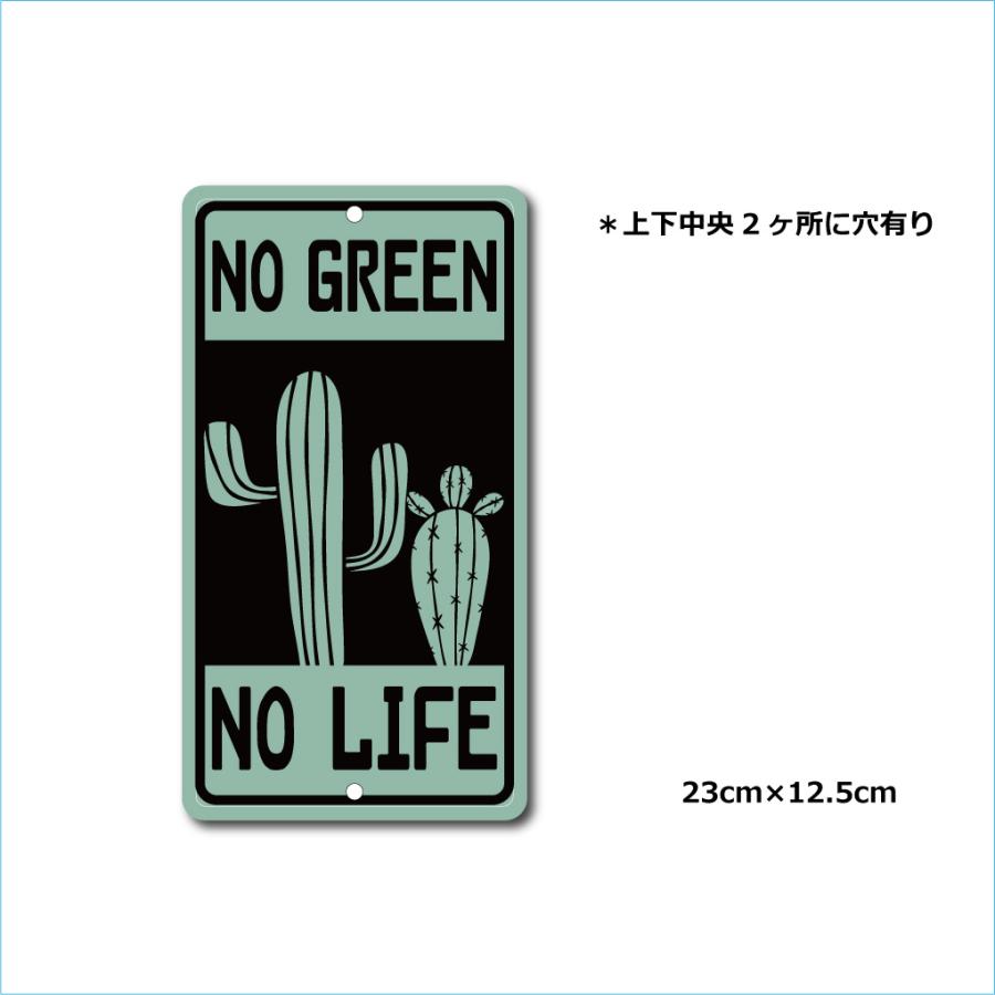 ガーデンサインハウスプレート ドライガーデン 23cm＊12.5cm NO GREEN NO LIFE D |  | 01