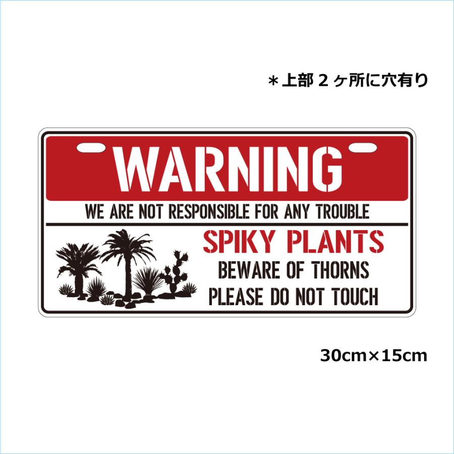 ガーデンサインプレート ドライガーデン 30cm＊15cm WARNING RD |  | 01