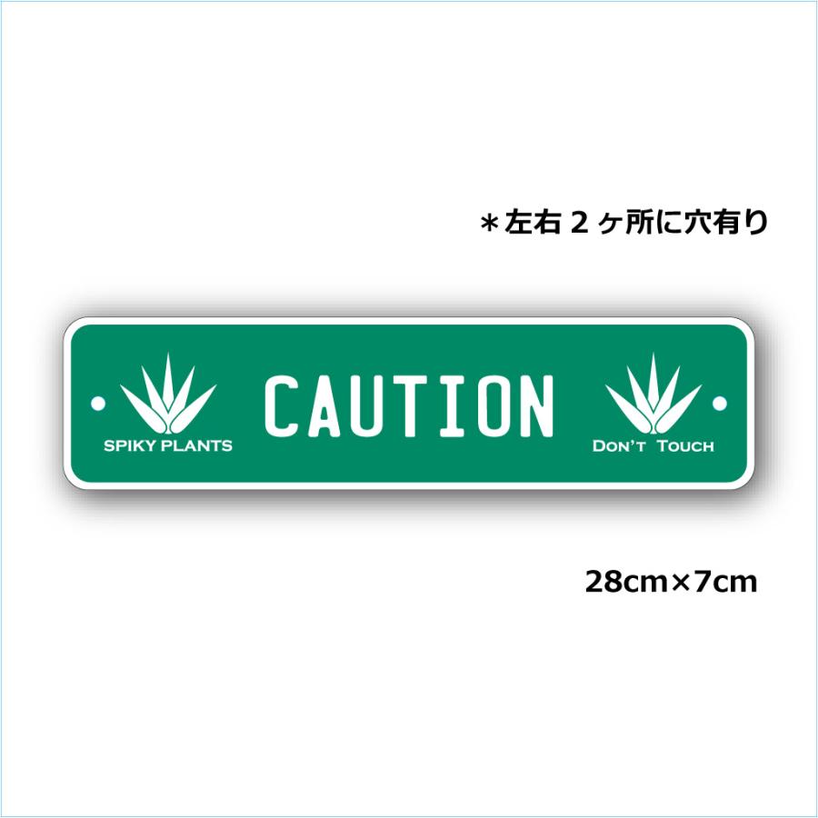 ガーデンサインプレート ドライガーデン 28cm＊7cm CAUTION　GR |  | 01