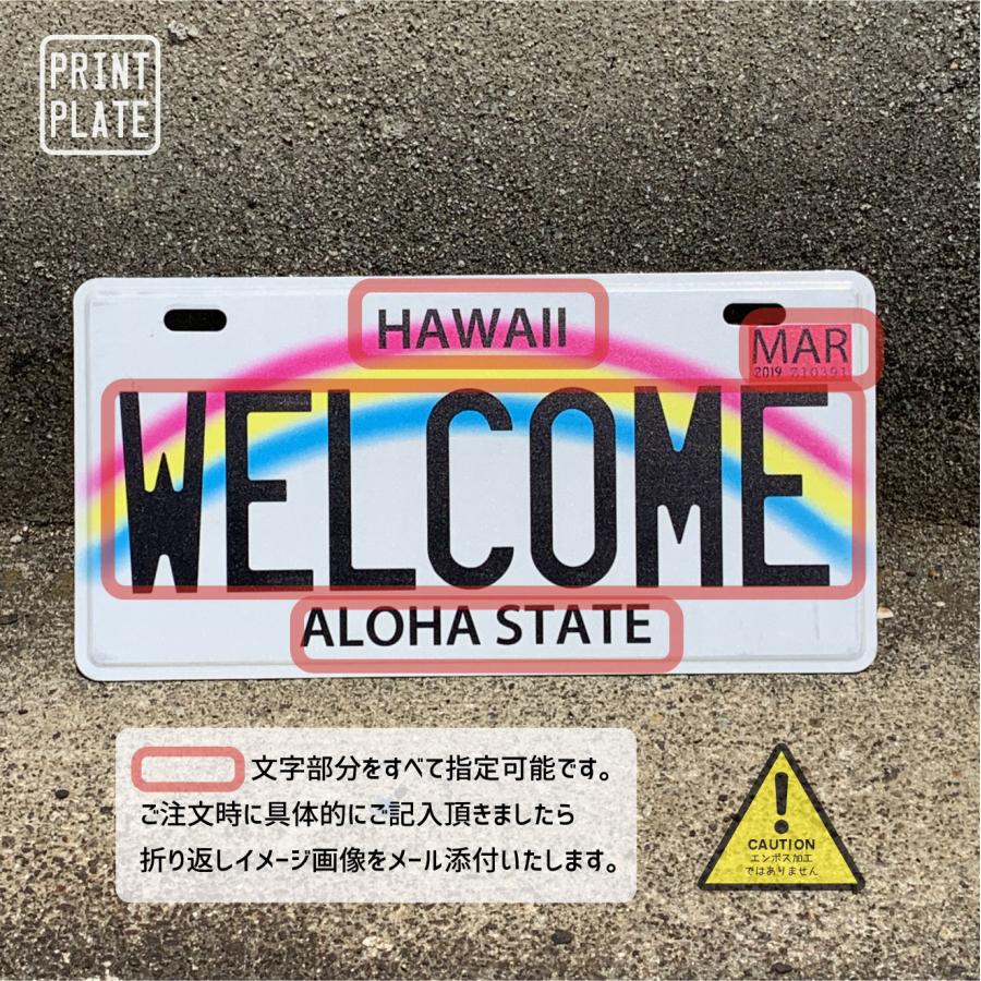表札 プリント オーダー オリジナル おしゃれ 戸建 HAWAII カリフォルニア ニューヨーク ナンバープレート カスタムプレート アルミ 看板 プレゼント インテリア |  | 10