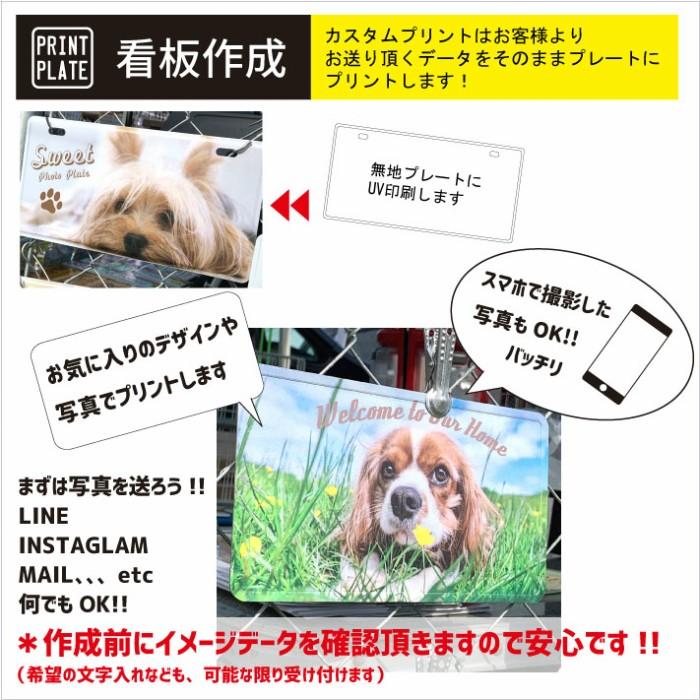 表札 おしゃれ 写真 プリント 文字入れ オリジナル 戸建 ナンバープレート カスタムプレート アルミ 看板 プレゼント 男前 インテリア Eap012 Customplate 通販 Yahoo ショッピング