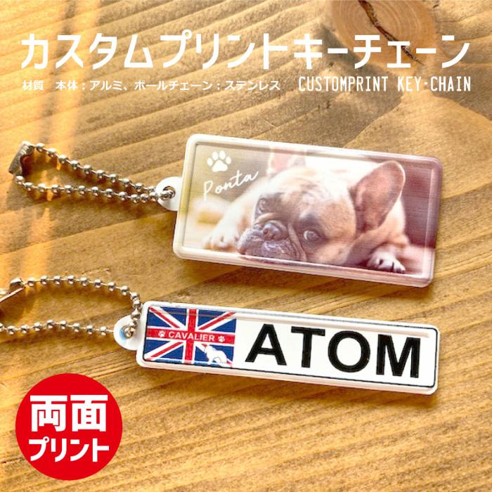 オリジナル 両面プリント キーチェーン KEY CHAIN ナンバープレート US ユーロ アルミ　送料無料メール便 |  | 01