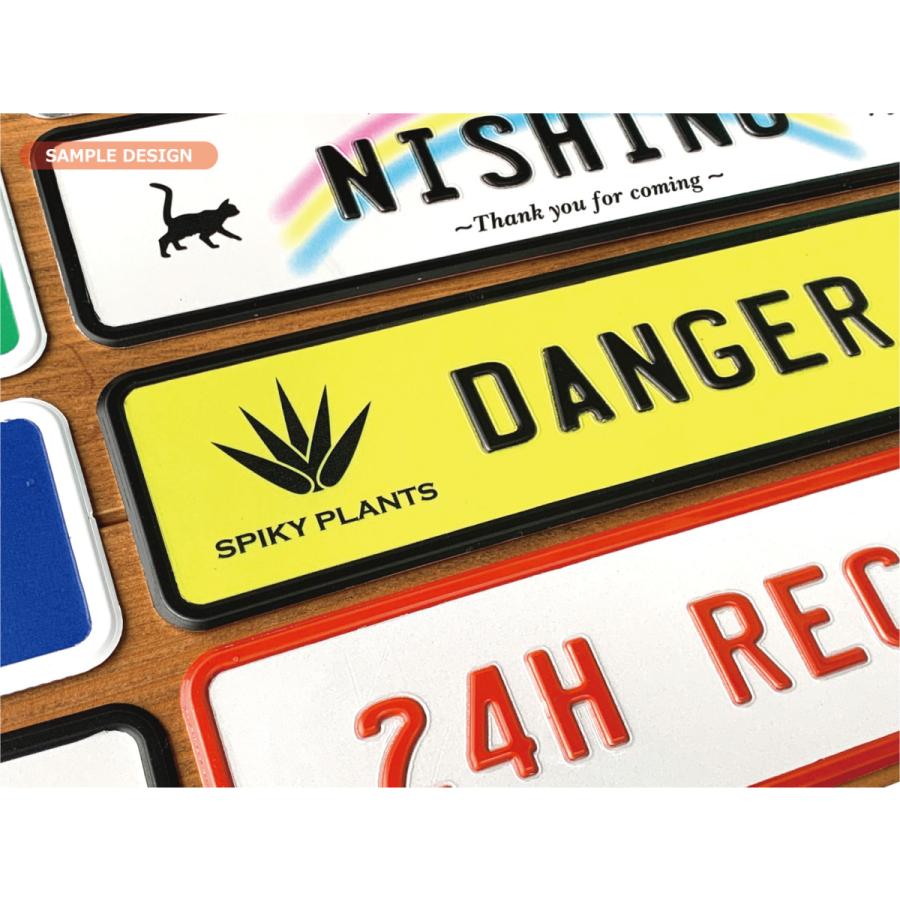 表札 オリジナル メッセージ プレート エンボス プリント アルミ 看板 プレゼント インテリア |  | 10