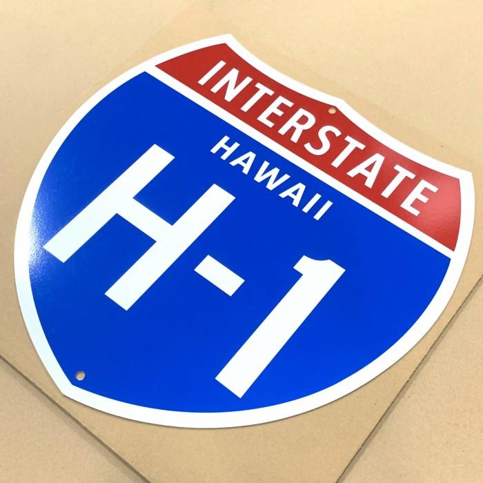 プリント 看板 ハイウェイ標識 プレート 40ｃｍ アルミ 屋外 店舗 ディスプレイ インテリア |  | 02