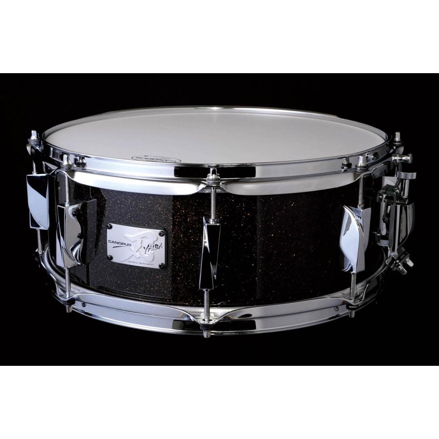 CANOPUS YAIBA2 5.5x14 Snare Drum Ice Black Sparkle LQ JSB-1455