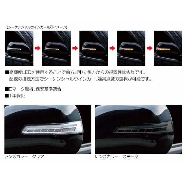 ジェイクラブ ハイエース 200系 1-7型 シーケンシャルドアミラー
