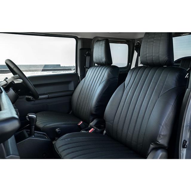 ケイエルシー ジムニー ジムニーシエラ JB64W JB74W ノスタルジーシートカバー ストライプ PVCレザー製 KLC Heritage ヘリテージ ジムニー
