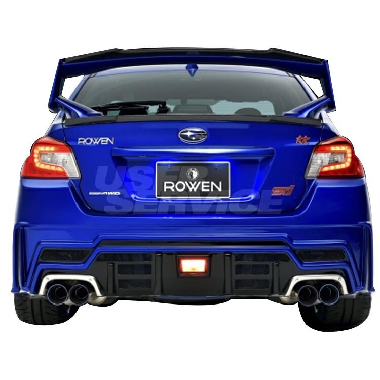 ロウェン WRX STI S4 VAB VAG 前期 トランクスポイラー FRP 未塗装