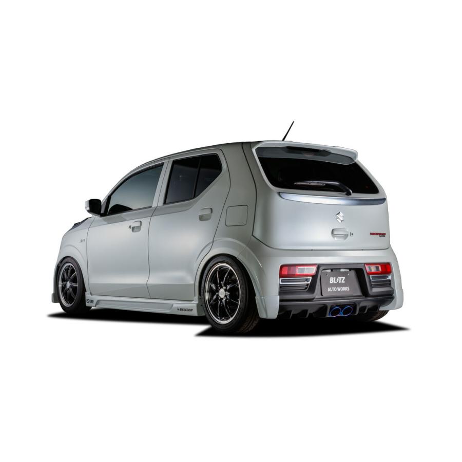 Battle Works Sサイズ エアロパーツ 左右2枚セット ブリッツ アルトワークス HA36S サイドスポイラー FRP製 未塗装 60242