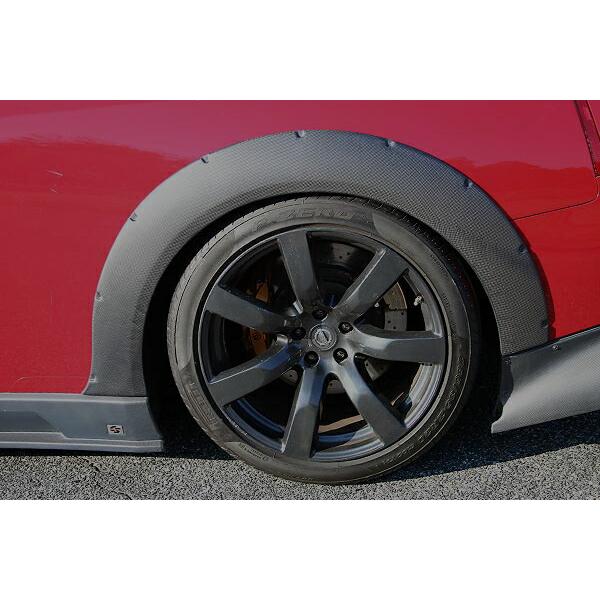 チャージスピード GT-R R35 リアオーバーフェンダー カーボン 艶消しUV