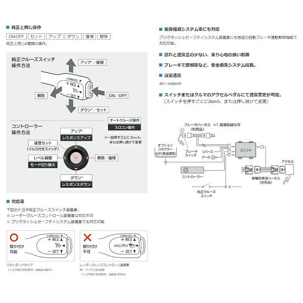 ピボット アクア NHP10 スロットルコントローラー トヨタ純正クルーズ