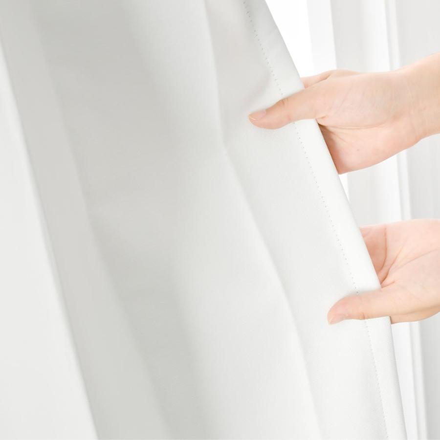 カーテン おしゃれ 白 オーダーカーテン ベーシック 無地 幅201〜300cm