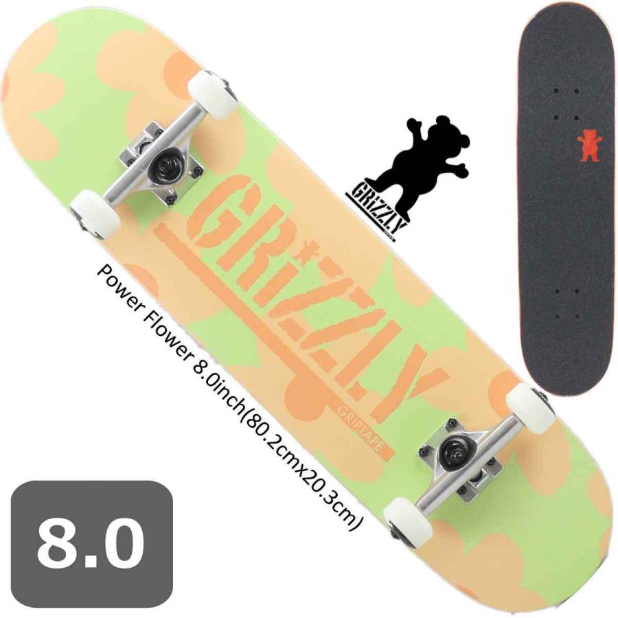 GRIZZLY グリズリー スケボー コンプリート 8.0 インチ Grizzly GRIZZLY グリズリー スケボー コンプリート 8.0 インチ Grizzly