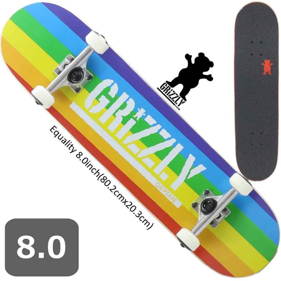GRIZZLY グリズリー スケボー コンプリート 8.0 インチ Grizzly GRIZZLY グリズリー スケボー コンプリート 8.0 インチ Grizzly