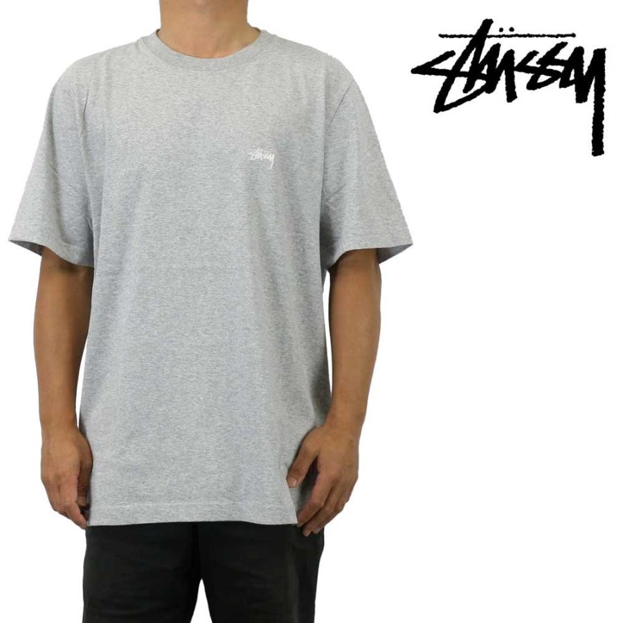 クリックポスト対応stussy ステューシー Tシャツ 半袖 Stock Crew グレーヘザーストックロゴ メンズ ブランド ストリート grey スケートボード専門店カットバック 通販 Yahoo ショッピング