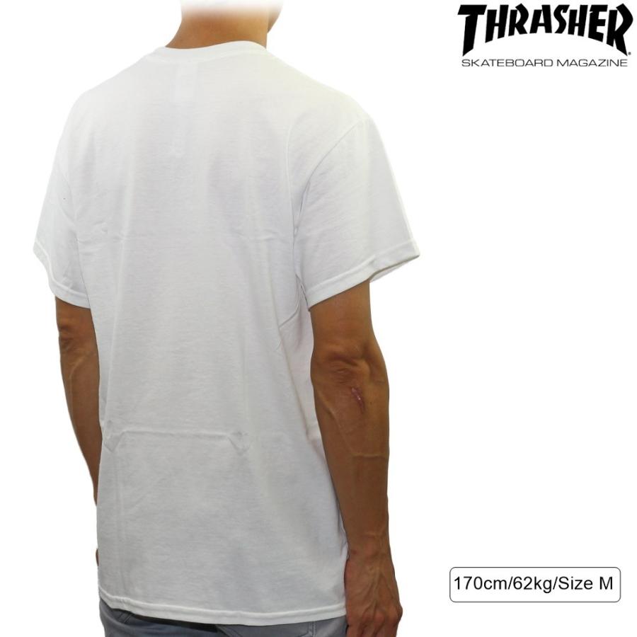 半袖 Tシャツ スラッシャー THRASHER tシャツ Flame Mag S/S Tee White フレイムマグ スケートボード スケボー | THRASHER | 01