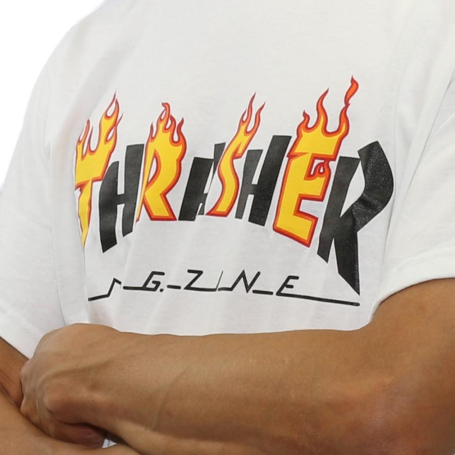 半袖 Tシャツ スラッシャー THRASHER tシャツ Flame Mag S/S Tee White フレイムマグ スケートボード スケボー | THRASHER | 02