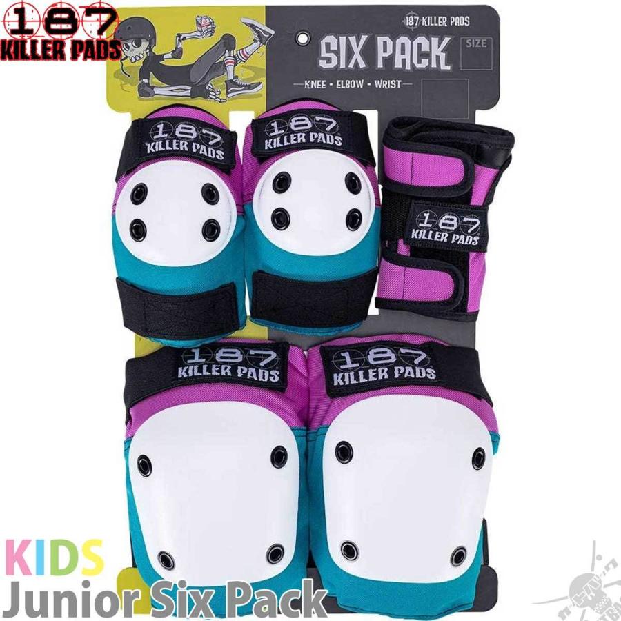 187 JUNIOR SIX PACK スケート プロテクター キッズ用 キッズ プロテクター 187 KILLER PADS JUNIOR SIX PACK スケボー