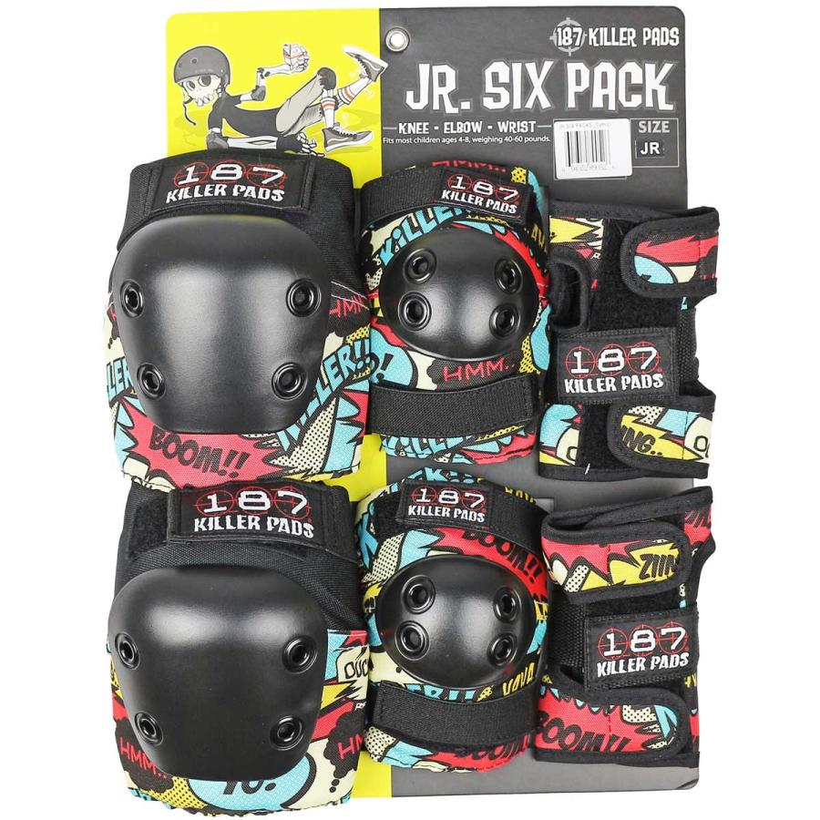 187 スケボー キッズプロテクター コミック 子供 3点セット 187 スケボー キッズプロテクター コミック 子供 3点セット