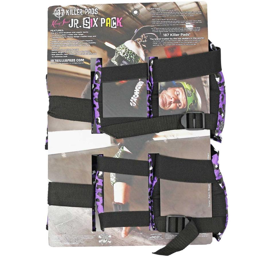 187 スケボー キッズプロテクター スターブパープル 子供 3点セット Killerpads Junior Six Pack Staab Edition ヒジ ヒザ 手首 キラーパッド スケートボード | ブランド登録なし | 02