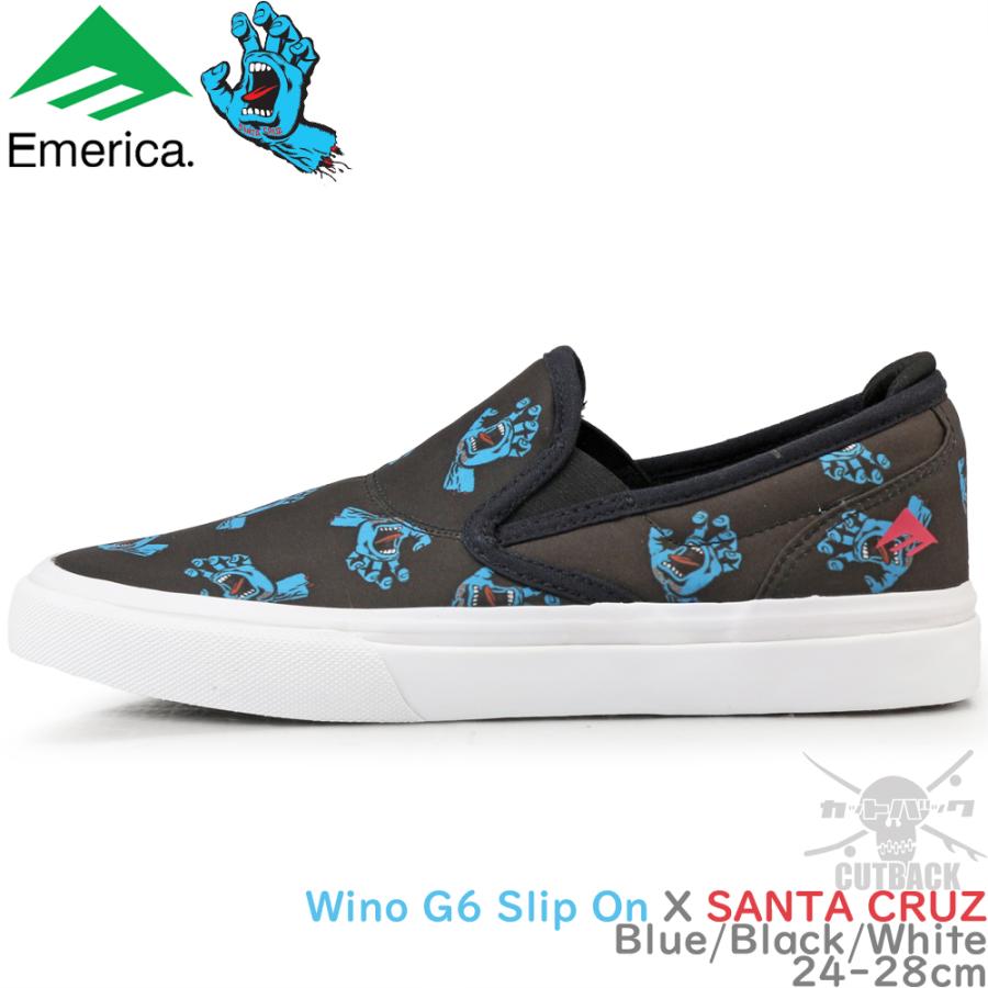 エメリカ スケボー シューズ スニーカー スケシュー Emerica Wino G6 Slip On Santa Cruz サンタクルーズ スリッポン メンズ ブランド | Emerica | 01