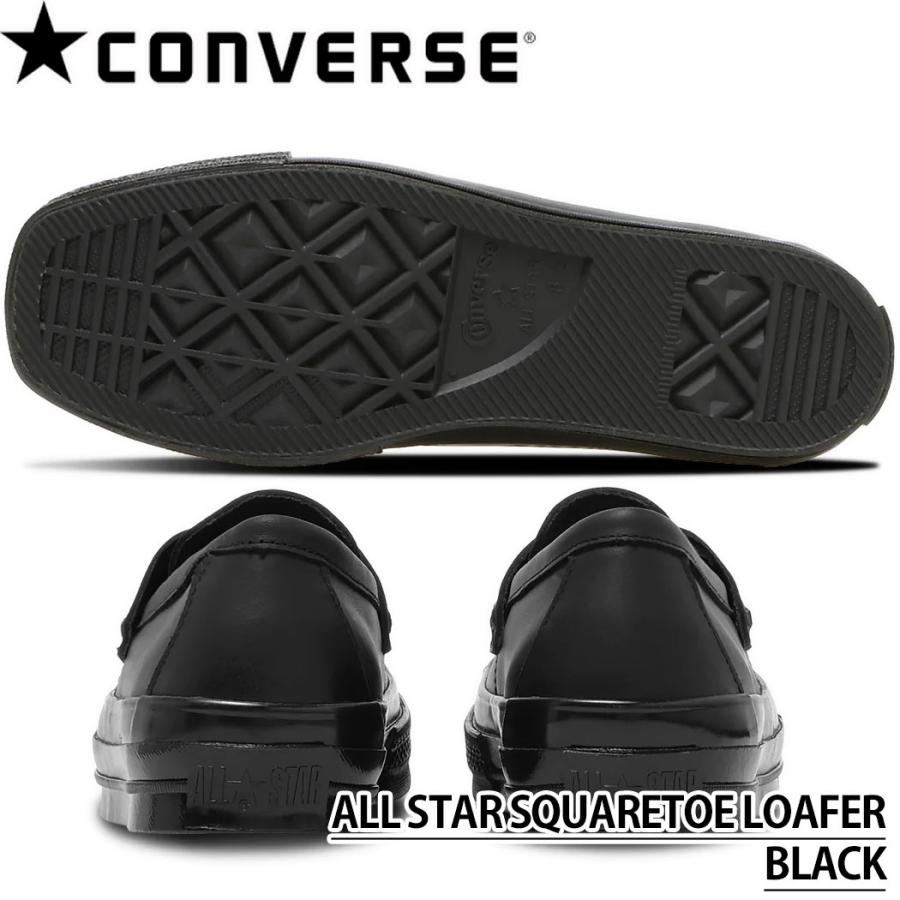 コンバース オールスター スクエアトゥ ローファー メンズ スニーカー 本革 レザー（ブラック ダークブラウン） CONVERSE ALL STAR SQUARETOE LOAFER | CONVERSE | 07