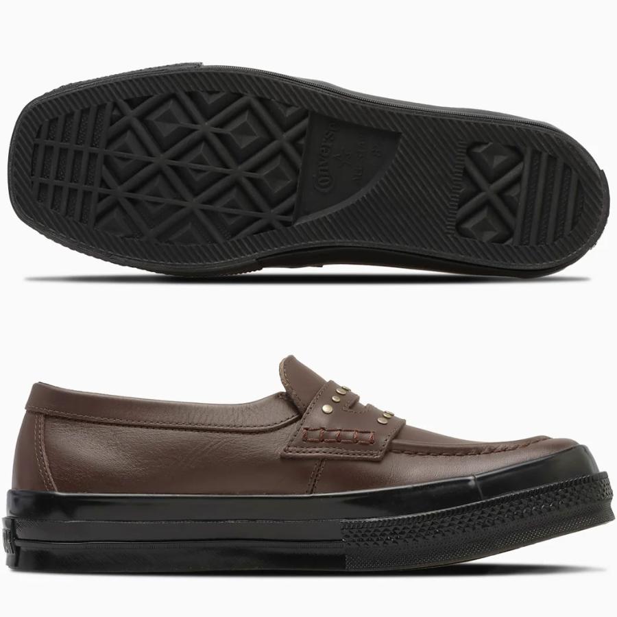 コンバース スニーカー オールスター スクエアトウ ローファー SA ディープブラウン 茶色 レザー 革靴 スタッズ CONVERSE ALL STAR SQUARETOE LOAFER SA 3131848 | CONVERSE | 03