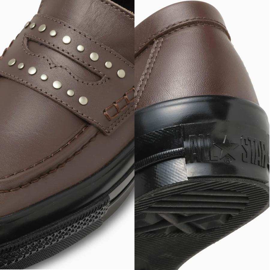 コンバース スニーカー オールスター スクエアトウ ローファー SA ディープブラウン 茶色 レザー 革靴 スタッズ CONVERSE ALL STAR SQUARETOE LOAFER SA 3131848 | CONVERSE | 05