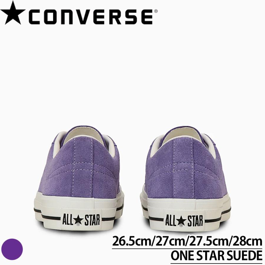コンバース ワンスター CONVERSE ONE STAR SUEDE  ブラックモノクロ―ム パープル スウェード スエード レザー スニーカー メンズ 定番シューズ 男性 33702080 3 | ONE STAR | 05