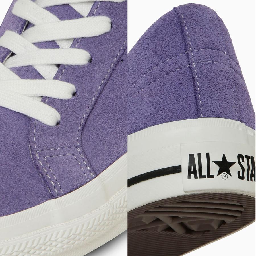 コンバース ワンスター CONVERSE ONE STAR SUEDE  ブラックモノクロ―ム パープル スウェード スエード レザー スニーカー メンズ 定番シューズ 男性 33702080 3 | ONE STAR | 06