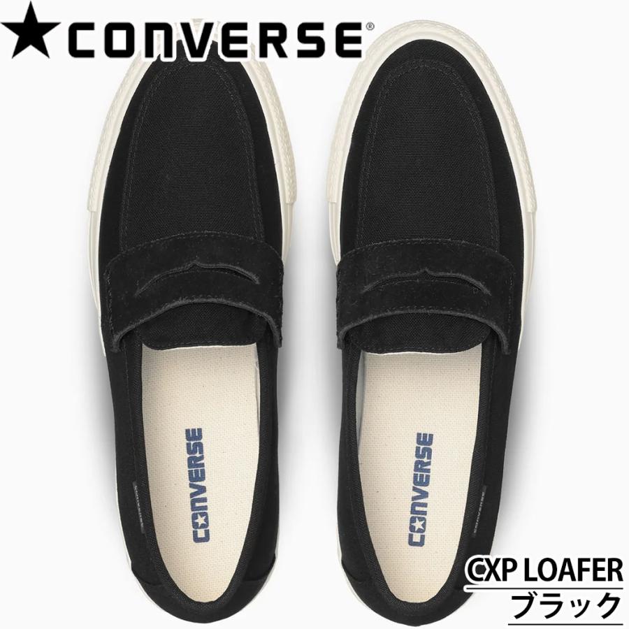コンバース メンズ  スニーカーローファー キャンバス CONVERSE スリッポン ブラック 黒 | CONVERSE | 01