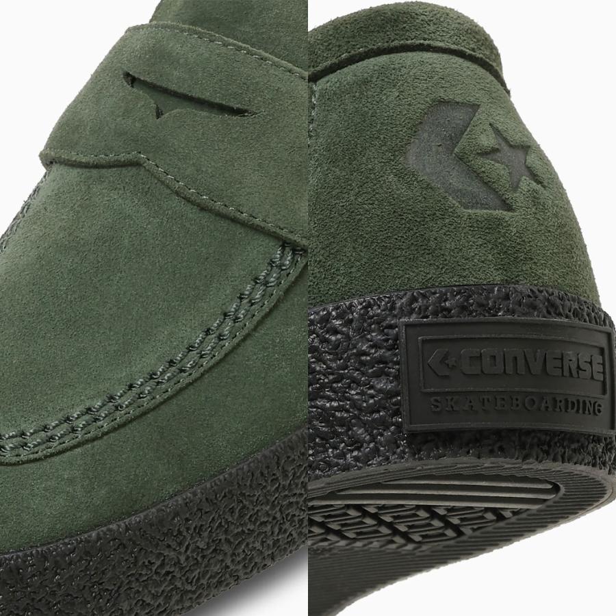 コンバース メンズ スニーカーローファー スエード CONVERSE CS LOAFER II SK ダークグリーン ネイビー 33702641 33702640 | CONVERSE | 07