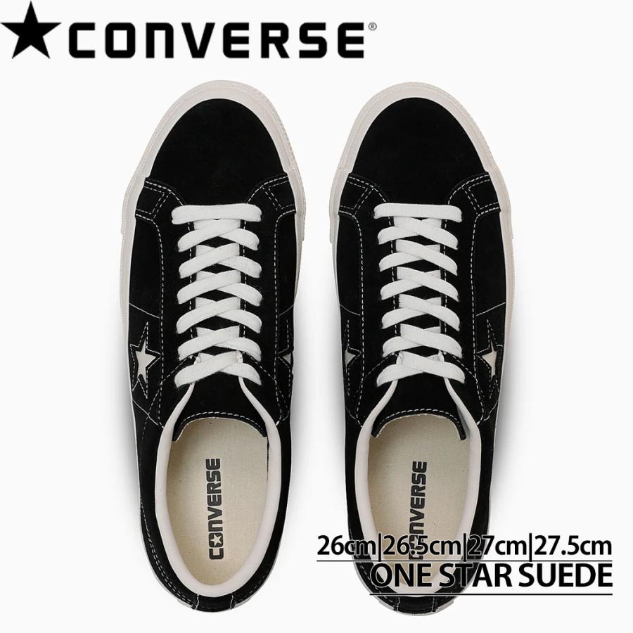 コンバース CONVERSE ONE STAR SUEDE SD BLACK  ワンスター ブラック スウェード スエード スニーカー 靴 メンズ シューズ 男性 35200860 | ONE STAR | 01