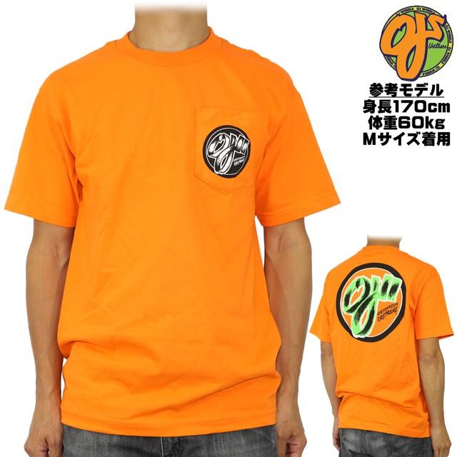 メンズ 半袖 Tシャツ OJ オージェイ Speed Wheels Pocket Tee Orange スピードウィール スケートボード スケボー | SANTA CRUZ