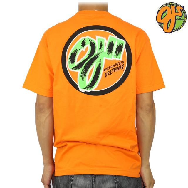 メンズ 半袖 Tシャツ OJ オージェイ Speed Wheels Pocket Tee Orange スピードウィール スケートボード スケボー | SANTA CRUZ | 01