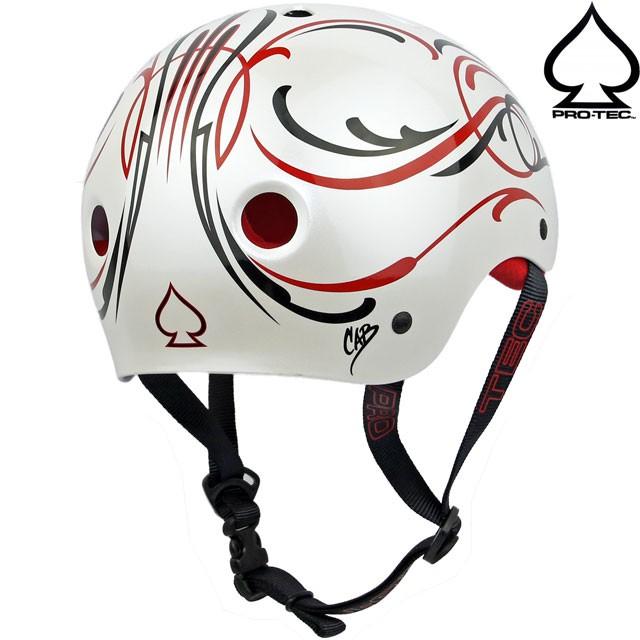 スケボー ヘルメット PRO TEC プロテック Classic Skate Caballero Pin Stripe Helmet スケートボード プロテクター ピンストライプ キャバレロ | PROTEC（車、バイク） | 01