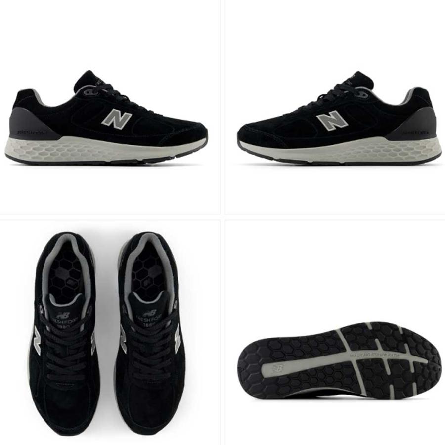 ニューバランス スニーカー new balance NB Fresh Foam 1880 v1 B1/G1 4E ブラック グレー ューズ 高校生 | New Balance | 03
