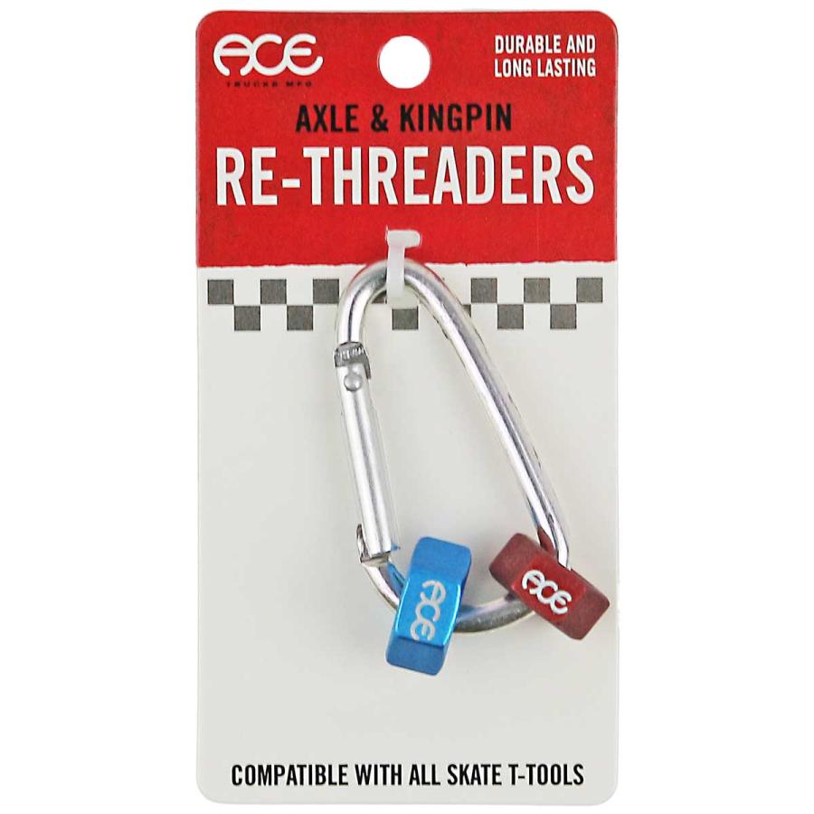 エース カラビナ リスレーダー トラック修理ツール ACE Re Threader Dies スレダー キングピン アクスル スケートボード カットバック スケボーショップ｜cutback2｜02