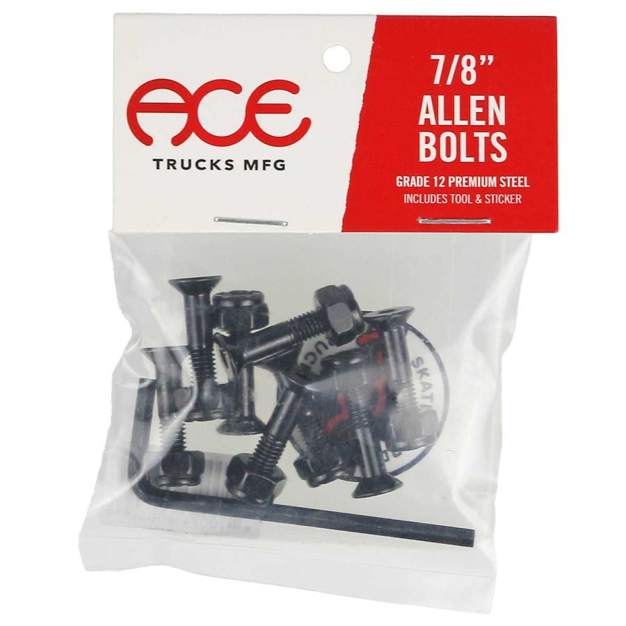 エース ハードウェア 7/8 1 14/1 スケボー ボルト ナット ネジ パーツ ACE Ace Bolts Allen Trucks Parts Hex 六角 ネジ | Ace | 01