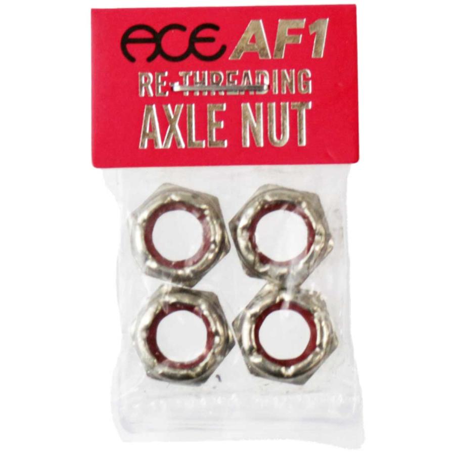エース AF1 リスレッディング アクスルナット 4個セット スケボー スケートボード 純正パーツ Ace Re Threading Axle Nuts カットバック | Ace | 01